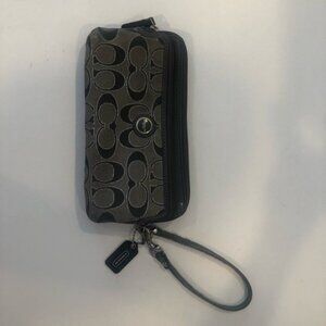 Coach Gray Tone on Tone Wallet